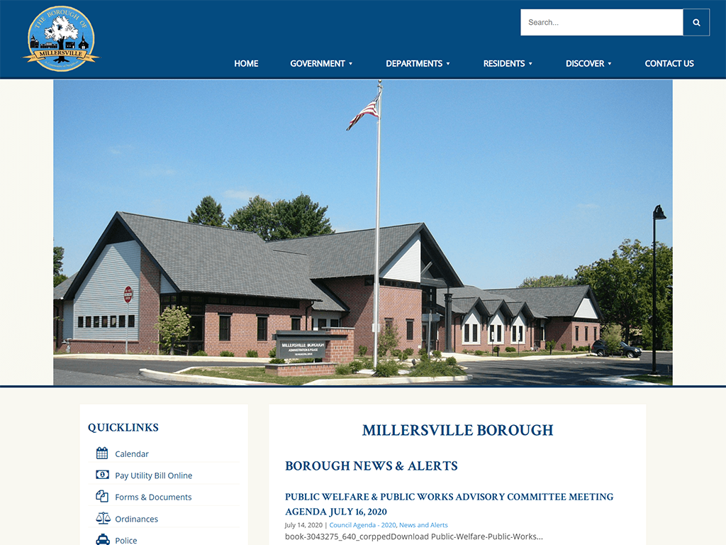 Millersville Borough Website